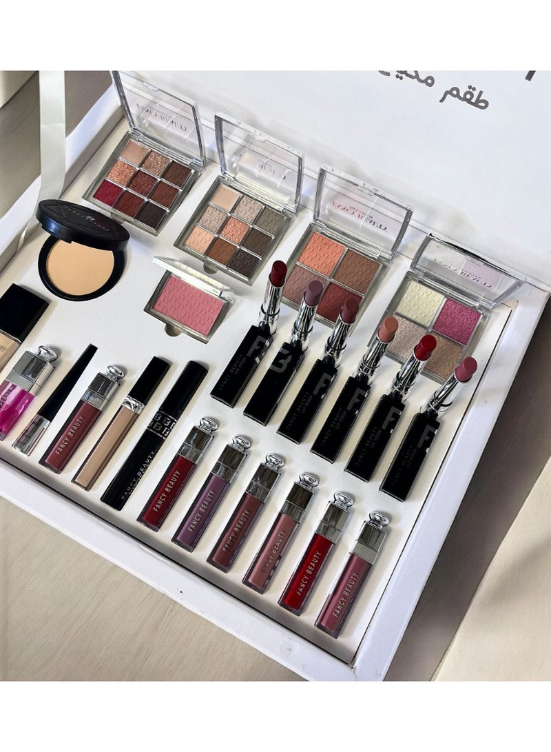 Fancy Beauty Beige Complete Makeup Box - 24 Pieces - Image 3