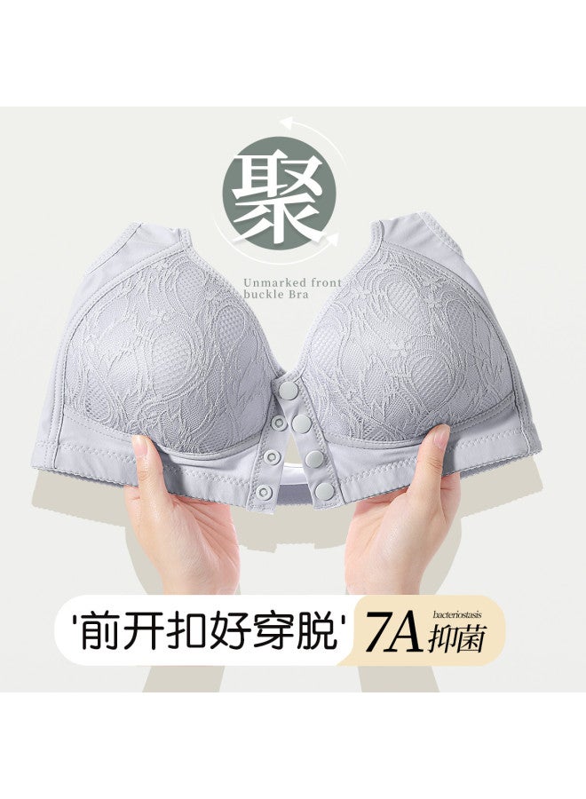 Fenton comfortable Front-closure Wireless Vest Bra For Middle-aged Women - Plus Size - Image 3