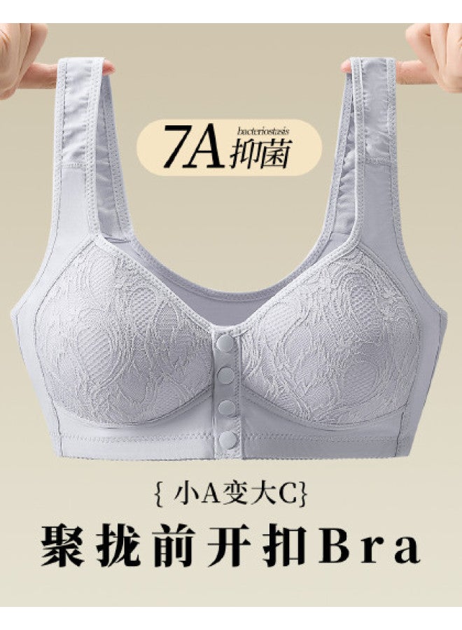 Fenton comfortable Front-closure Wireless Vest Bra For Middle-aged Women - Plus Size - Image 1