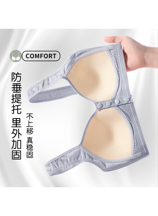 Fenton comfortable Front-closure Wireless Vest Bra For Middle-aged Women - Plus Size - Image 4