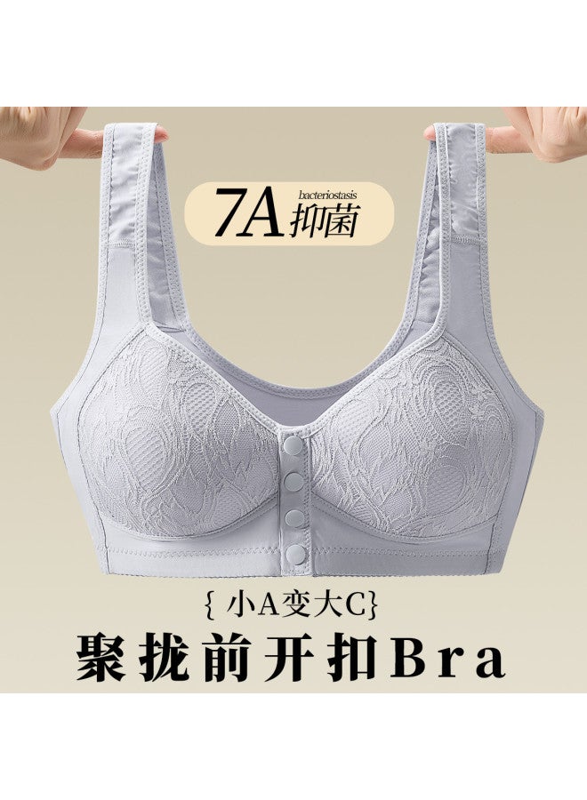 Fenton comfortable Front-closure Wireless Vest Bra For Middle-aged Women - Plus Size - Image 2