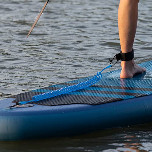 HEYTUR Coiled SUP Leash 10' Surfboard Leash Sup Leg Rope Strap Stand Up Paddleboard Leash (5mm Blue) - Image 5