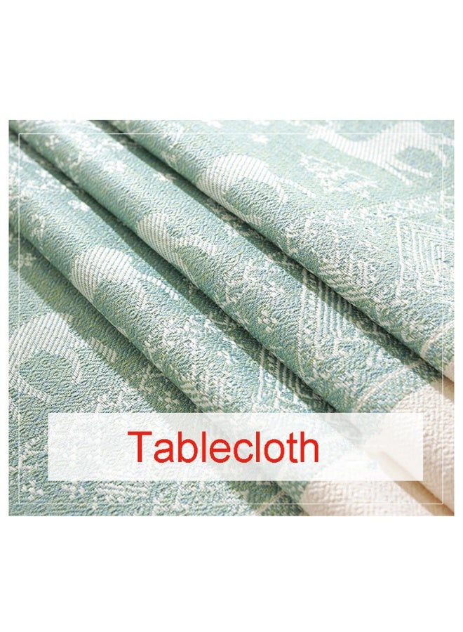 الترجمة العربية: مفارش طاولة مستطيلة من القطن والكتان ● مفرش طاولة مستطيل مقاوم للماء ● غطاء طاولة واقي ● مثالي للاستخدام الداخلي والخارجي - Image 2
