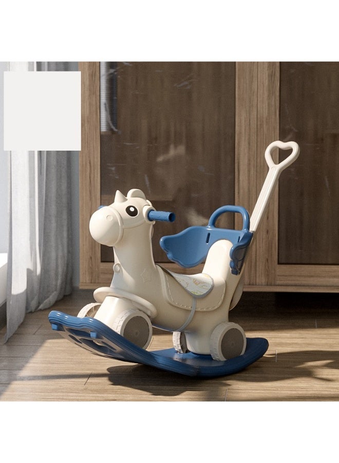 فول جوي حصان هزاز ثلاثي الاستخدام (حصان هزاز + راكب + مسند ظهر + عربة + موسيقى),حصان هزاز ,حصان ركوب للاطفال - Image 2