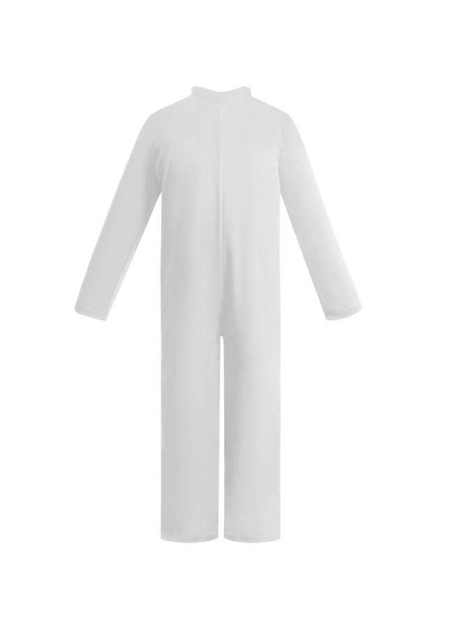 Halloween Costume for Baby and Kid White jumpsuit Suitable for height:L Pretend Play Suit Halloween Dress up Party costume for girls and boys - Image 1