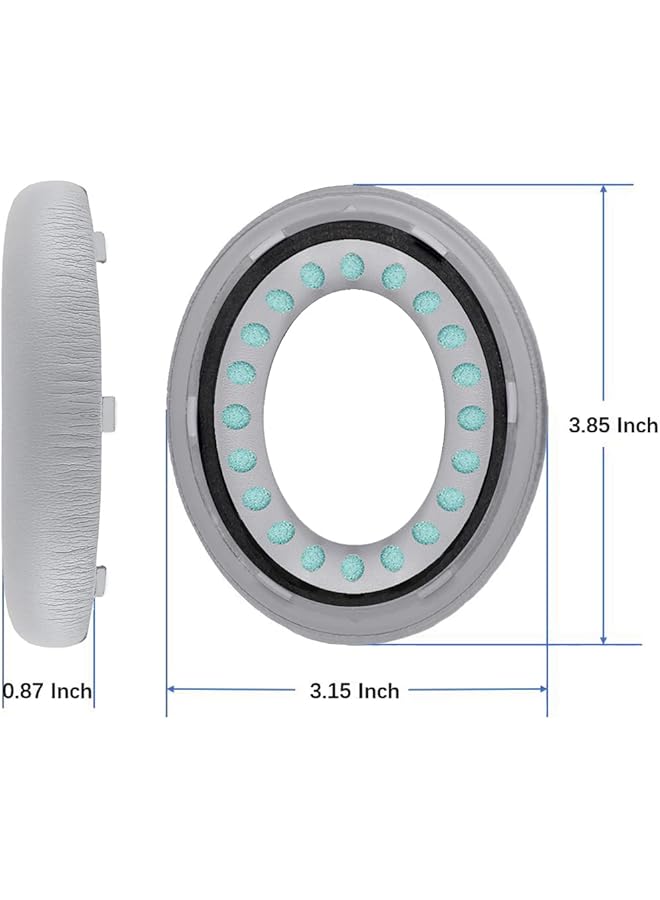 erorex Premium Upgraded Headphones Replacement Ear Pads Earpads Cushion For Bose 700 Nc700 Headphones. Luxurious Noise Canceling Memory Foam Softer PU Leather Thicker Extra Durable Reliable Silver - Image 5