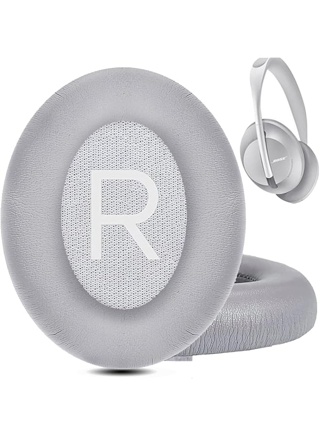 erorex Premium Upgraded Headphones Replacement Ear Pads Earpads Cushion For Bose 700 Nc700 Headphones. Luxurious Noise Canceling Memory Foam Softer PU Leather Thicker Extra Durable Reliable Silver - Image 1