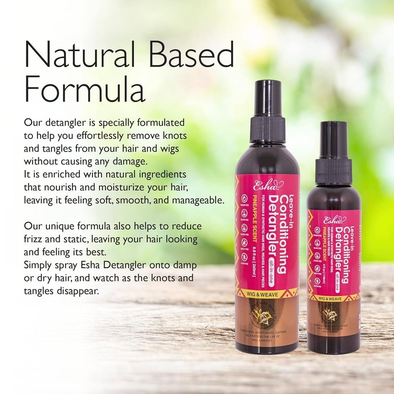 Esha Girl – Wig & Weave Leave-in Conditioner & Detangler (4 Fl Oz) - Image 3