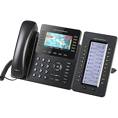 Grandstream هاتف IP من Grandstream GXP2170 | 12 خط، 6 حسابات SIP | شاشة ملونة بحجم 4.3 بوصة | منفذ جيجابت مزدوج مع PoE مدمج - Image 2