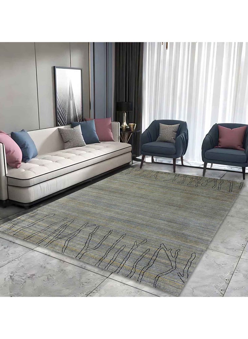SKALD WOOL RUG - 200X300 CM- SAGE - Image 1