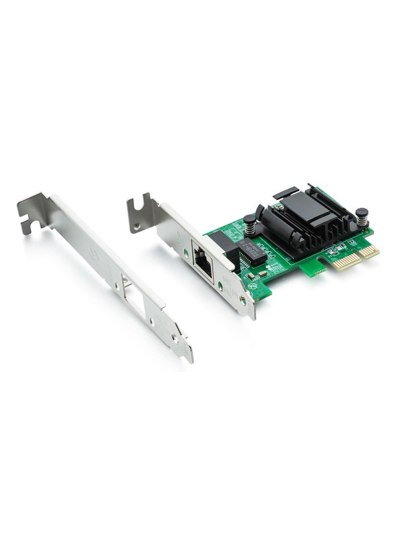10جتيك محول شبكة سطح المكتب Gigabit PCIE لشريحة Intel EXPI9301CT - 82574L، منفذ RJ45 واحد، بطاقة شبكة محلية Ethernet PCI Express بسرعة 1 جيجابت، بطاقة شبكة 10/100/1000 ميجابت في الثانية لنظام Windows Server وWin8 و10 وLinux - Image 1