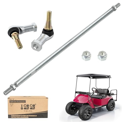 10L0L Golf Cart Tie Rod Assembly Tie Rod and End (Left and Right) Fits EZGO Gas & Electric Golf Carts Years 2001-Up (26 Inch) 70876-G02 70902-G01 70902-G02 01069-G01 01069-G02 - Image 1