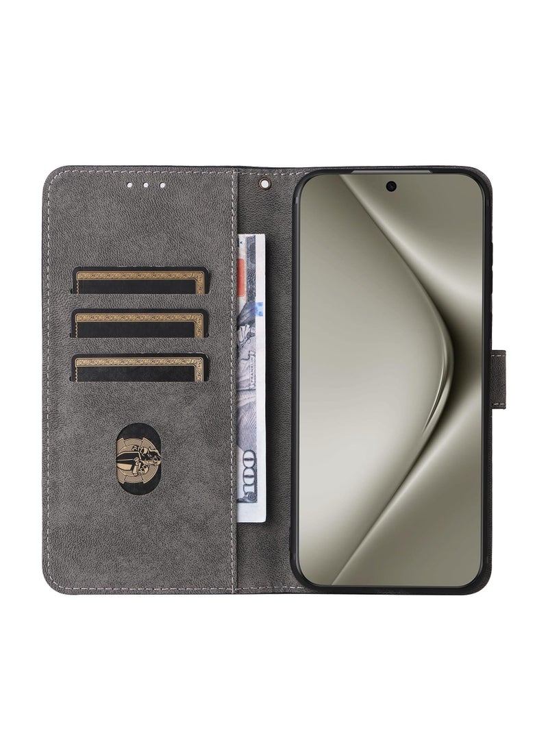 Aookay For Huawei Pura 70 Ultra Wallet Case with [Credit Card Holder] [RFID Blocking], PU Leather Flip Stand Protective Cover (Pura 70 Ultra（Black）)  - Image 2