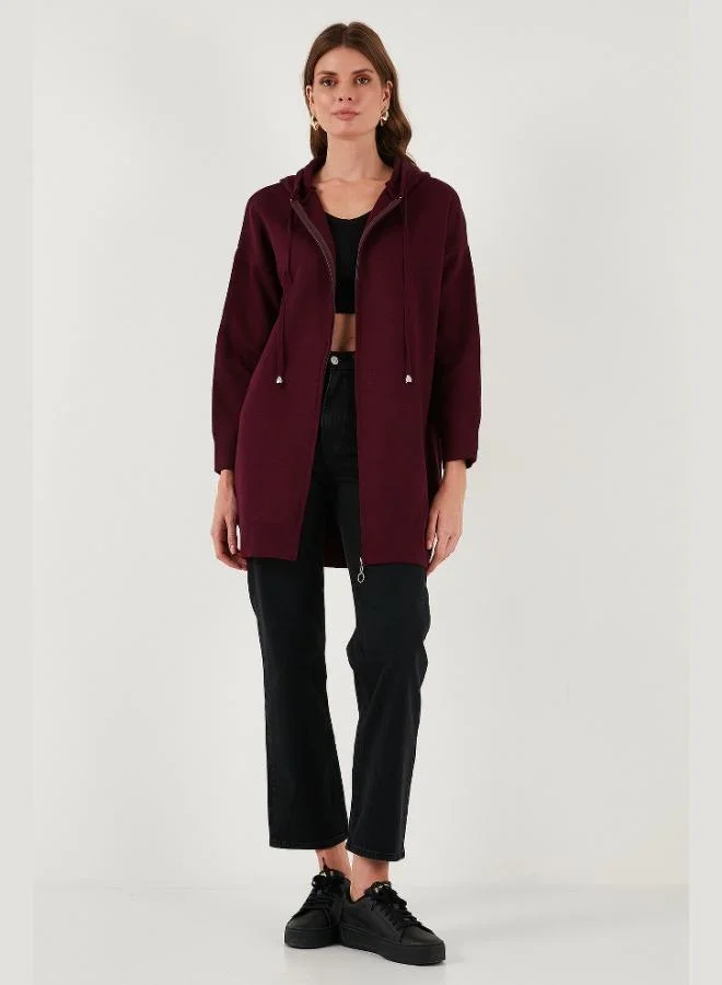 Lela Lela Modest Regular Fit Hooded Hijab Knit Cardigan Women's CARDIGAN 4616176