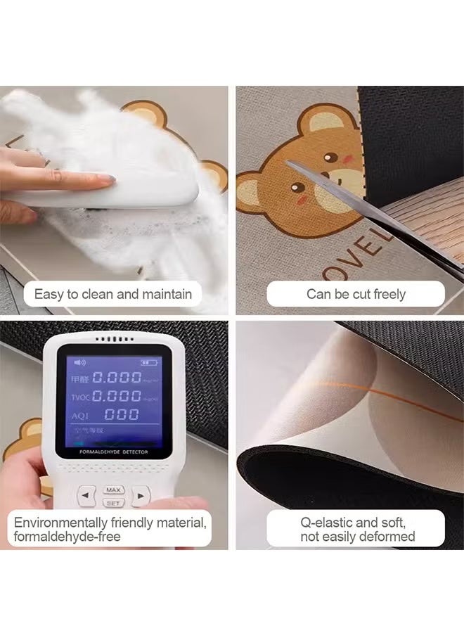 إتش كيو جيمنغ سجادات الحمام المضادة للانزلاق، سجادات أرضية ماصة، سجادات مطاطية غير قابلة للانزلاق، سجادات أرضية لحوض المطبخ، سجادات غير قابلة للانزلاق، قابلة للغسل، سجادات مريحة لحمام الغرفة، سجادة أنيقة لمقعد الدش 40*60 سم - Image 5