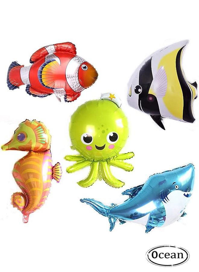 أوشن الحيوانات البحرية احباط بالون الطرف زينة - Image 1