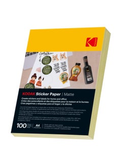 Kodak A4 Sticker Paper  (210X297Mm) Matte - 100 sheets  - Image 1