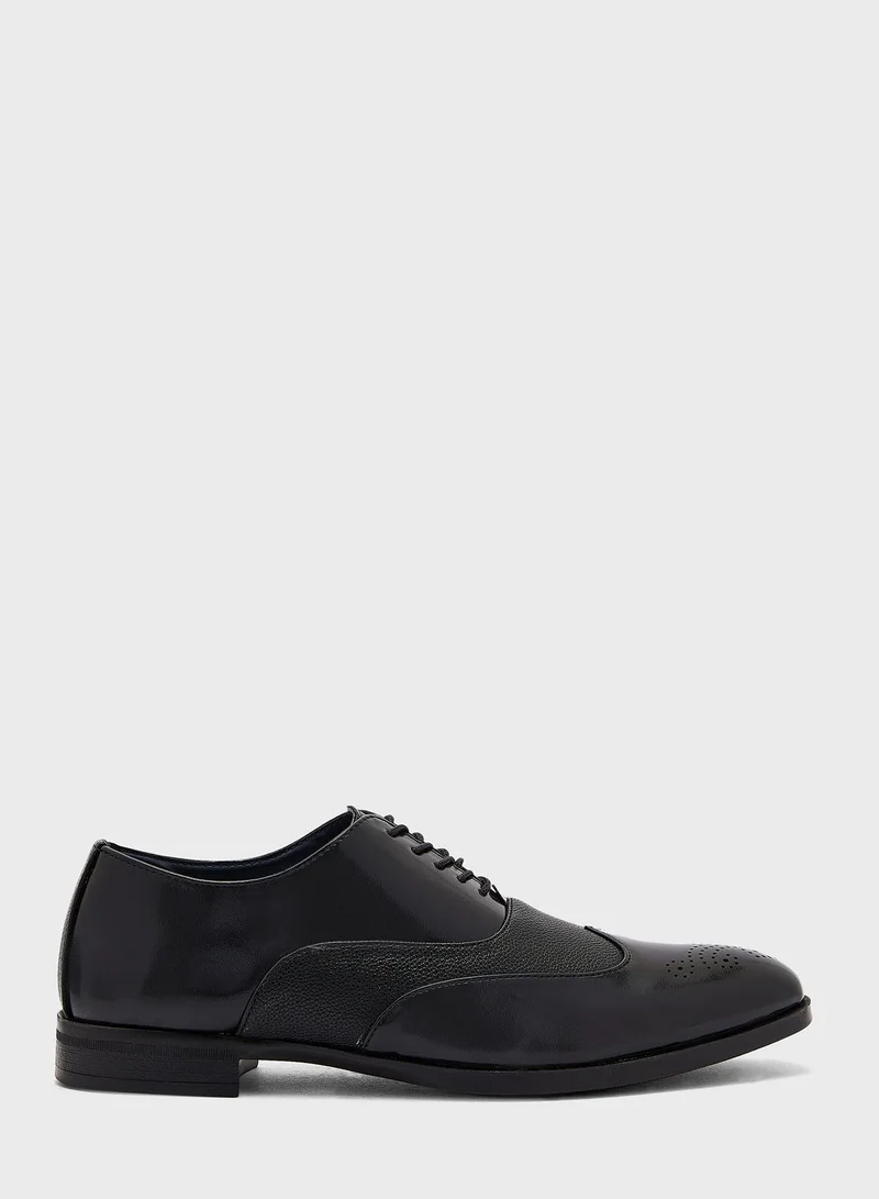 Robert Wood Dual Tone Wing Cap Formal Lace Ups