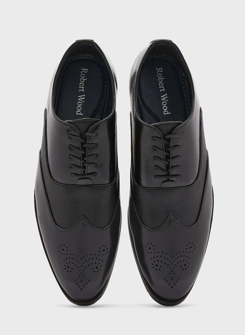 Robert Wood Dual Tone Wing Cap Formal Lace Ups