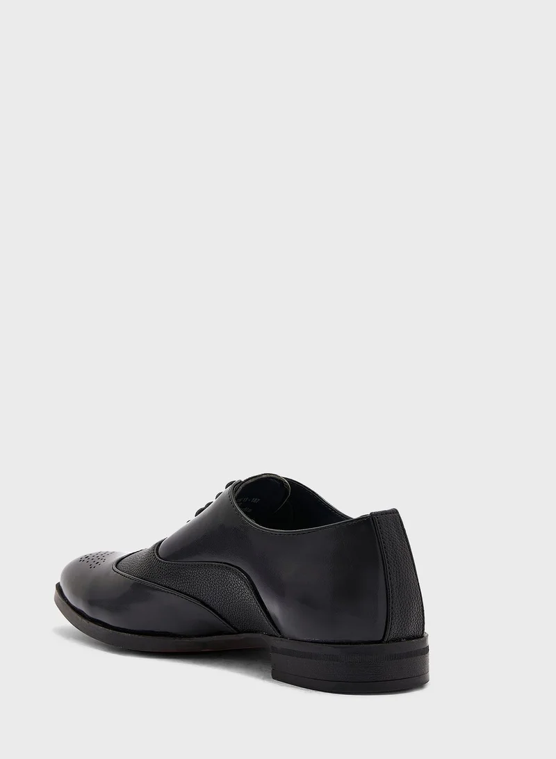 Robert Wood Dual Tone Wing Cap Formal Lace Ups