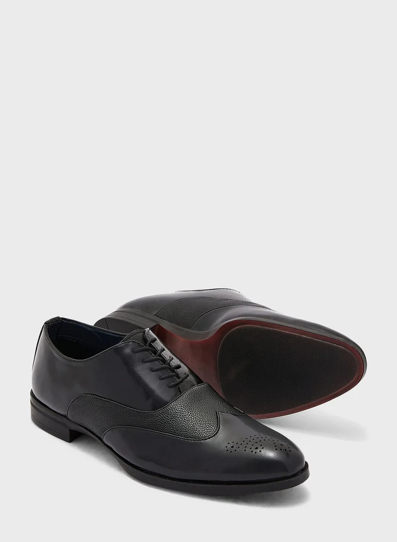Robert Wood Dual Tone Wing Cap Formal Lace Ups
