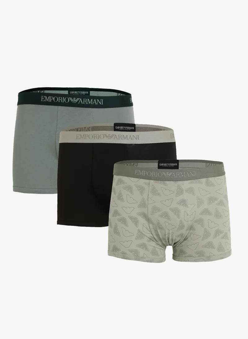 3 Pack Of Logo Boxers