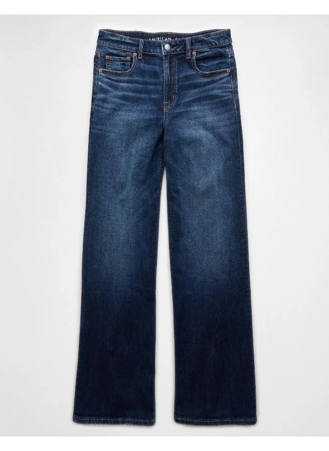 American Eagle High Rise Baggy Wide Leg Jeans