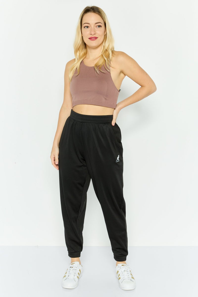 KANGOL Women Sportswear Fit Outdoor Sweatpants, Black - Image 4