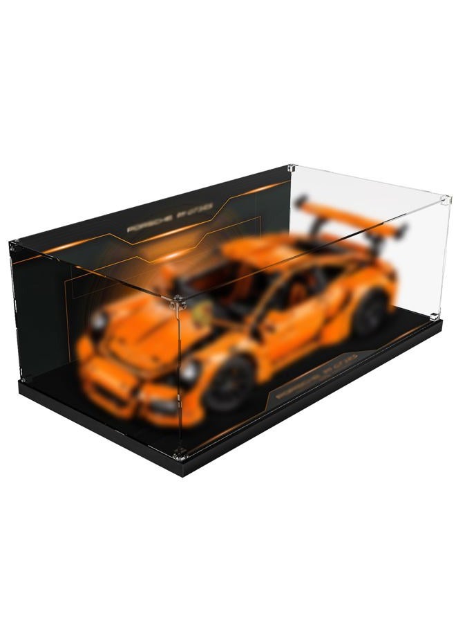 PIPART Acrylic Display Case Compatible with Lego 42056 Porsche 911 GT3 RS Car Model Building Kit, Dustproof Clear Display Box(The Model NOT Included) - Image 1