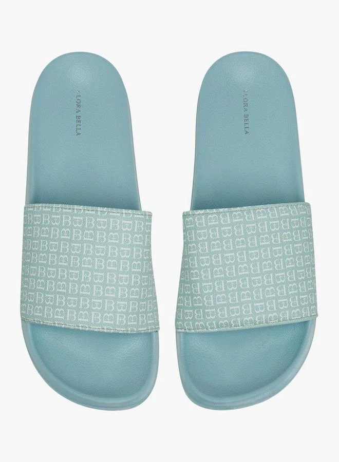 Flora Bella By Shoexpress Flora Bella Women Monogram Floral Print Slides