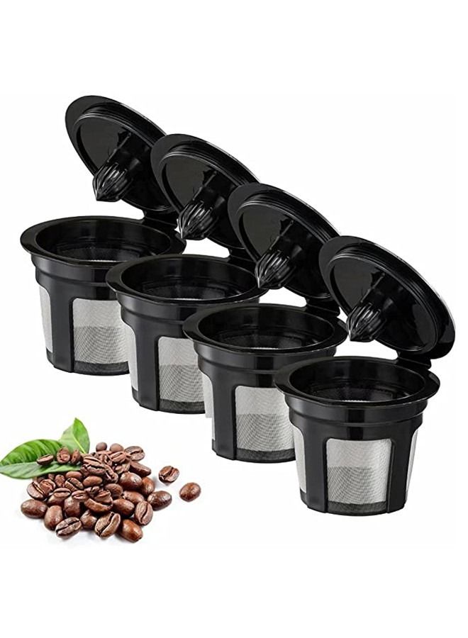 ISank Reusable K Cups, 4 Pack Universal Fit Reusable Coffee Filters  for Keurig 1.0 and 2.0 Brewers - Image 1
