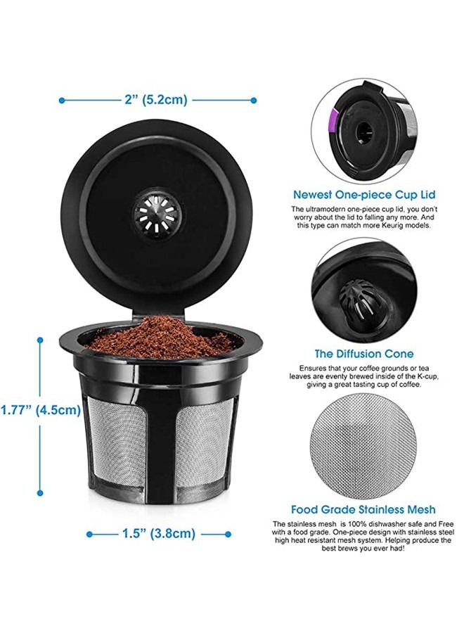 ISank Reusable K Cups, 4 Pack Universal Fit Reusable Coffee Filters  for Keurig 1.0 and 2.0 Brewers - Image 3