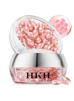 HKH Retinol Serum for Face - Anti Wrinkle Facial Serum with Vitamin C & Vitamin E, Vit A Capsule with Collagen for Women, Reduces Fine Lines, Firming Skin, Moisturise, Travel Friendly (38 ct)  - Image 1