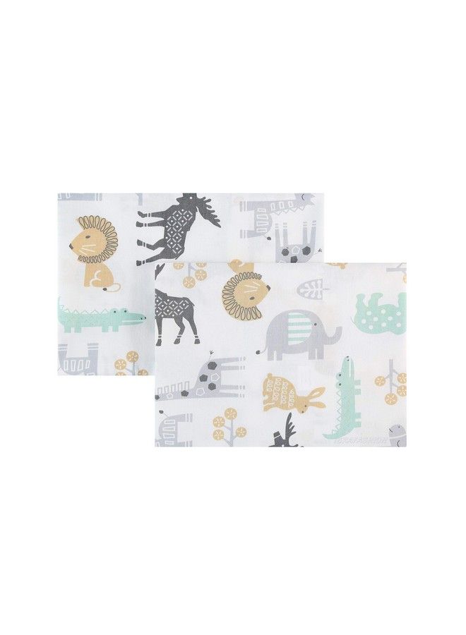 IBraFashion Toddler Pillowcases 2 Packs 14X19 For 13X18 12X16 Pillow 100% Cotton Wild Animals Printings Set Of 2  - Image 4