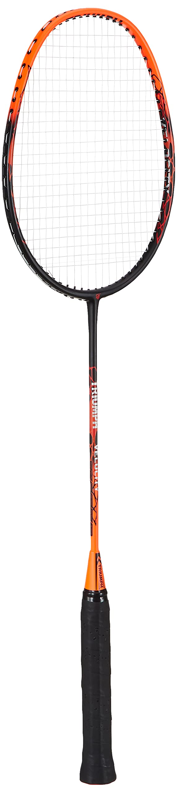 Triumph Velocity Graphite Hotmelt Light Weight Strung Badminton Racket with Star-6R Double Compartment Badminton Bag White - Image 1