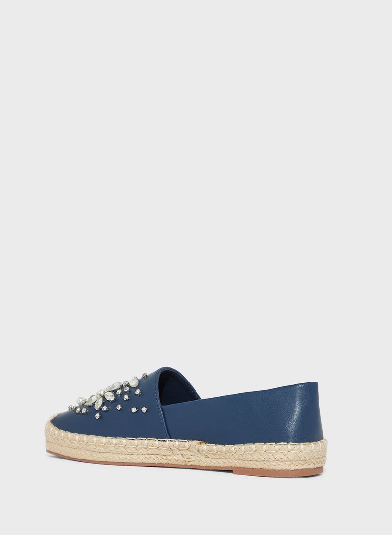 ELLA Floral Diamante Espadrille  - Image 2