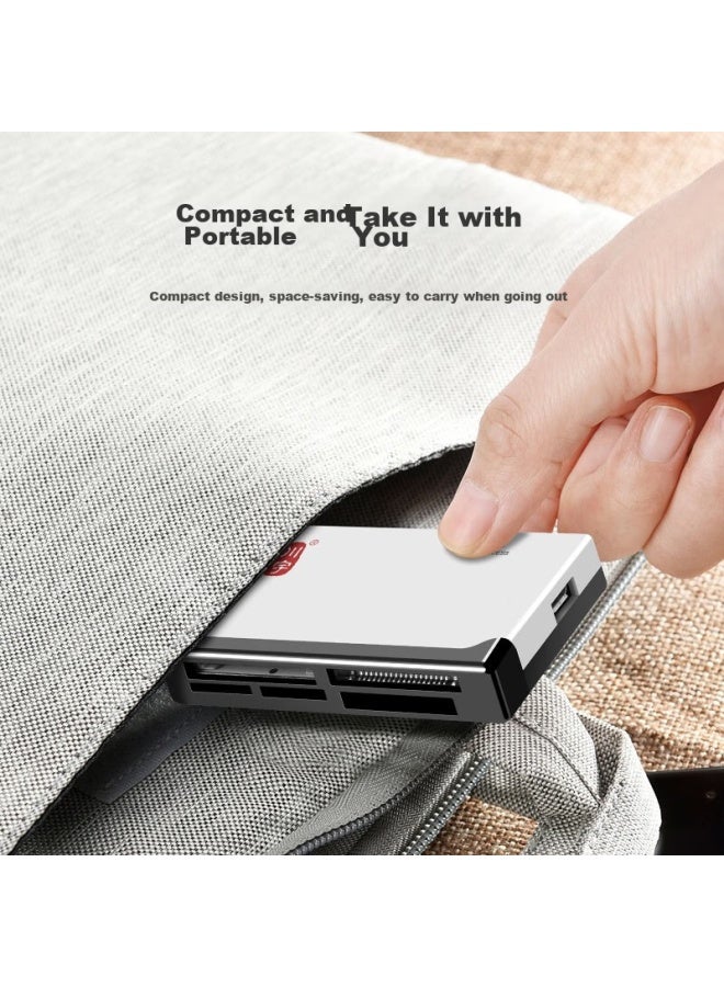 Chuanyu Multi-functional All-in High-speed Card Reader Supports Sd/tf/cf/xd/ms/m2 For Dslr Cameras, Smartphones, Dash Cams, And Storage Memory Cards - Image 4