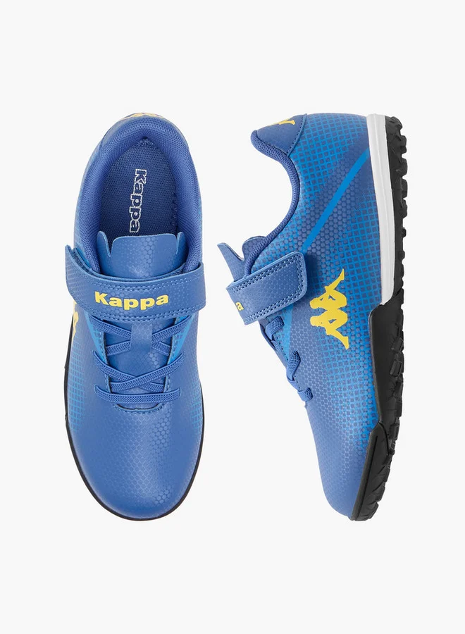 Kappa Boys' Logo Detail Football Shoes with Hook and Loop Closure