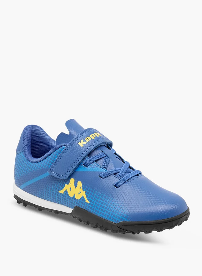 Kappa Boys' Logo Detail Football Shoes with Hook and Loop Closure