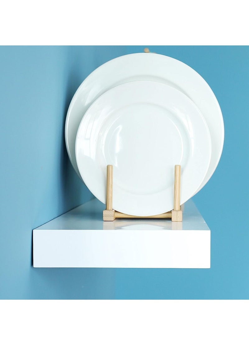 DubaiGallery رفوف عائمة بيضاء مثبتة على الحائط، رف عرض، تخزين - Image 3