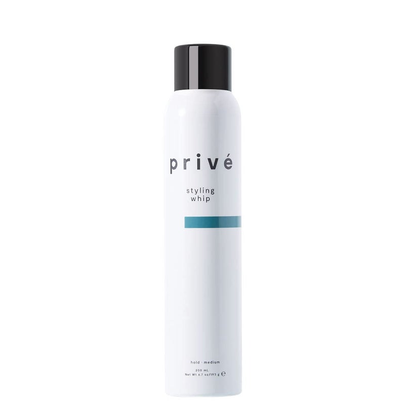 PRIVE PrivÃ© Styling Whip Hair Mousse - Volumizing Mousse for Curly Hair & Fine to Medium Strands - Body Building Formula with Green Tea & Goji Berry Extracts - Frizz Control & Medium Hold (6.7 oz)