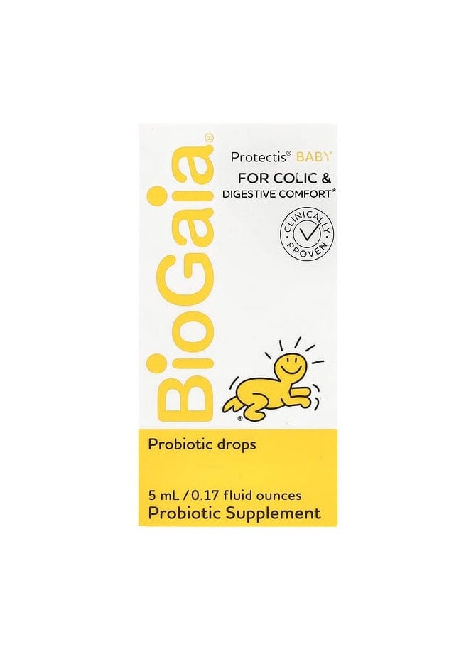 بيوجايا بروتيكتيس بيبي، قطرات بروبيوتيك، 100 مليون وحدة تشكيل مستعمرة، 0.17 أونصة سائلة (5 مل) - Image 1