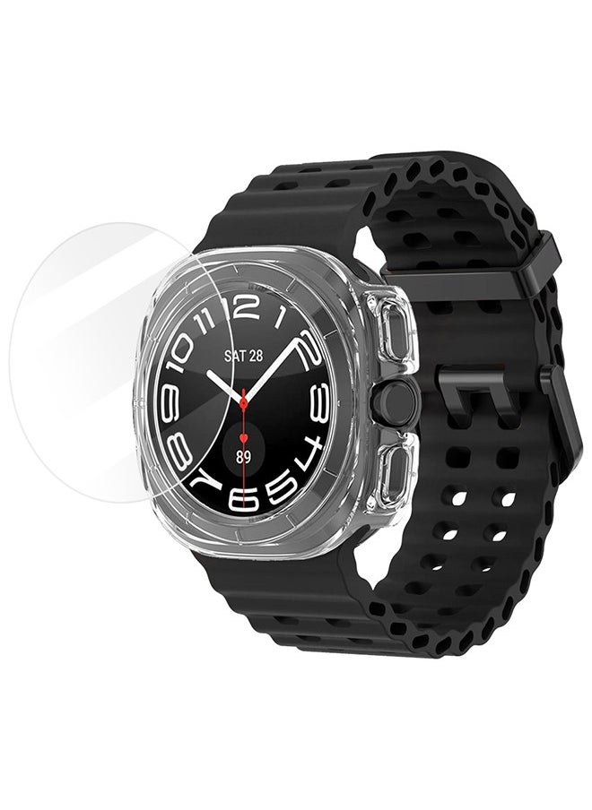 CATANES (for Samsung Galaxy Watch 7 Ultra) 3 Packs Silicone Band, Case and Screen Protector, Soft Ocean Silicone Sport Strap Replacement Accessory  - Image 2