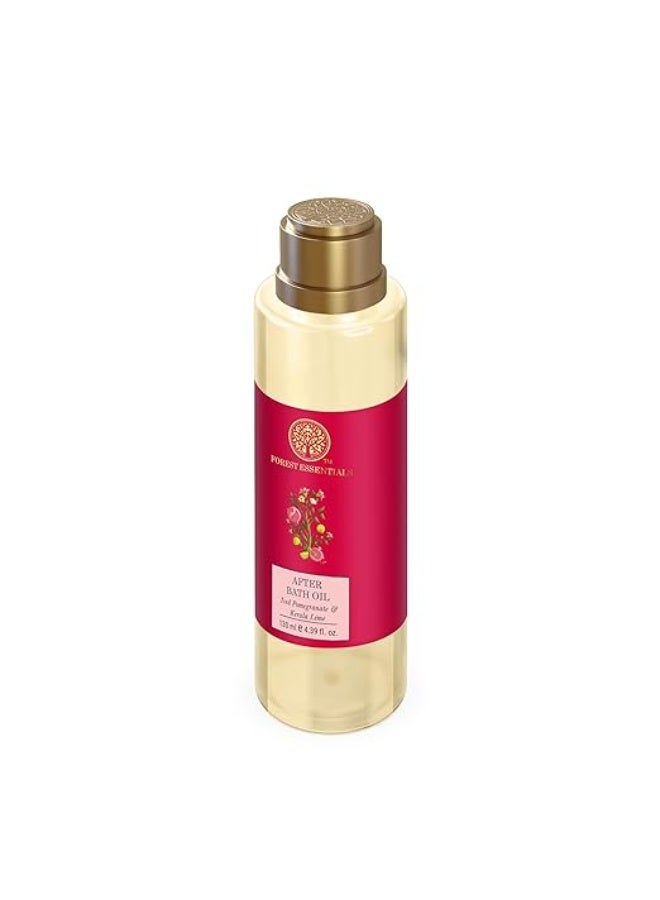 Forest Essentials After Bath Oil Iced Pomegranate & Kerala Lime | After Shower on Wet Skin | Keeps Skin Hydrated | For Lightly Scented & Soft Skin | For Daily Use - Image 2
