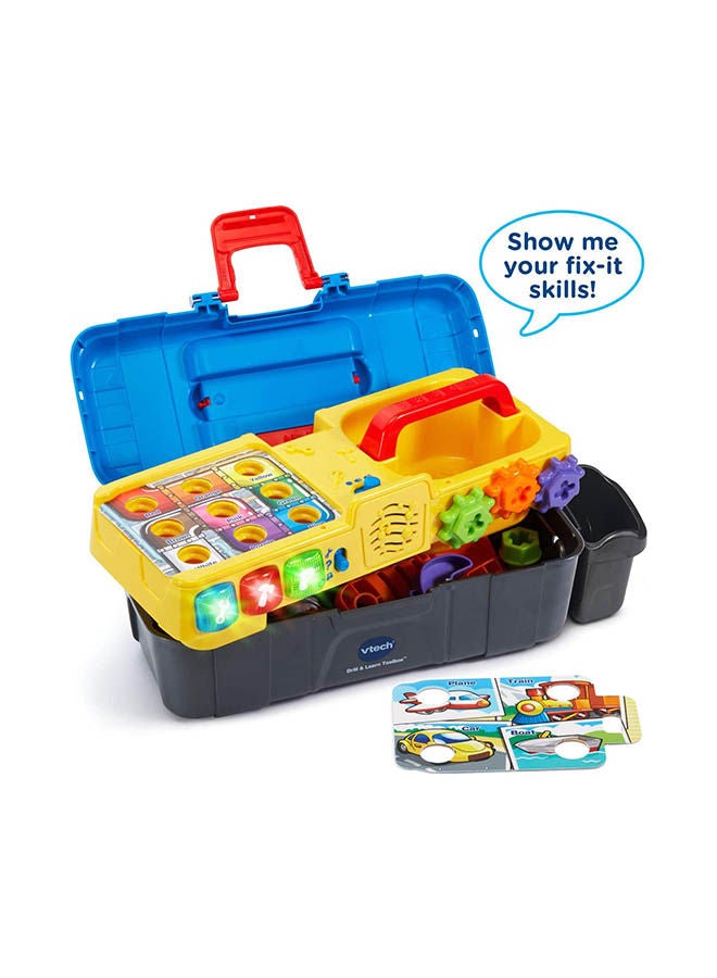 vtech صندوق أدوات للتعلم والحفر، لعبة مع موسيقى، أضواء، ألوان، تفاعلية للأطفال، هدية تعليمية مناسبة - Image 3