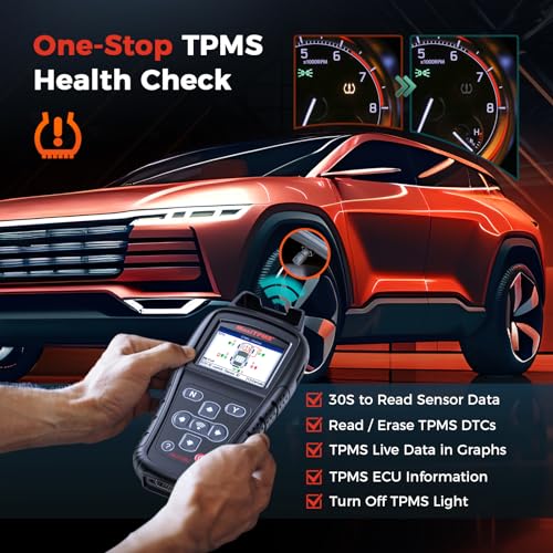 Autel MaxiTPMS TS408S, 2025 TPMS Relearn Tool Updated of TS401 TS408, OBD II Programming Scanner, OEM Sensor(315 433Mhz) Relearn, Activation, Reset, Read Clear DTCs, Smae as TS501 PRO TS508WIFI TS601 - Image 5