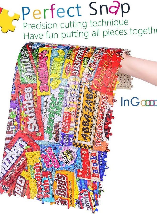 Ingooood Jigsaw puzzle-2018 Collector Series – Crazy Candy - 1000 Pieces for Adult Graduation - Image 4