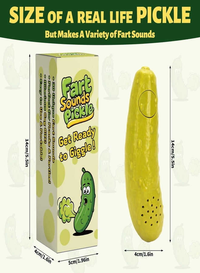 A AIFAMY Fart Sounds Pickle - 30+ Unique Farts, Farting Cucumber Toy - Funny Gag Gift Idea for Adults Friends and Family, Coworkers Office Gag - Image 2