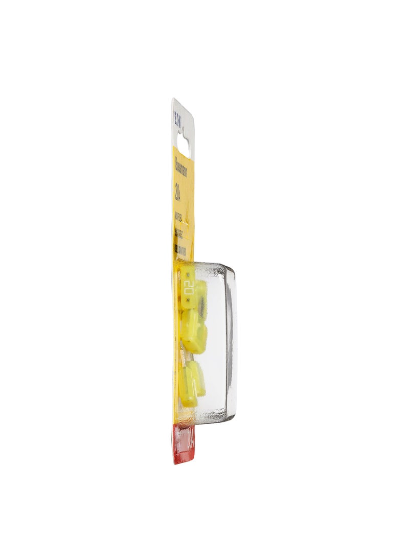 Bussmann Bussmann - BP/ATM-20-RP 0408.1332 BP/ATM-20 20 Amp Fast Acting Mini-Fuse,Yellow  - Image 3