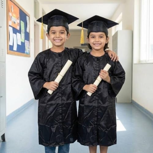 FancyDressWale Convocation Dress graduation gown with cap For Kids (5-7 YRS) - Image 3
